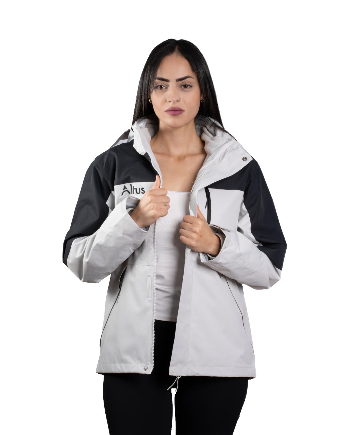 Black and White Polar Fleece Jacket