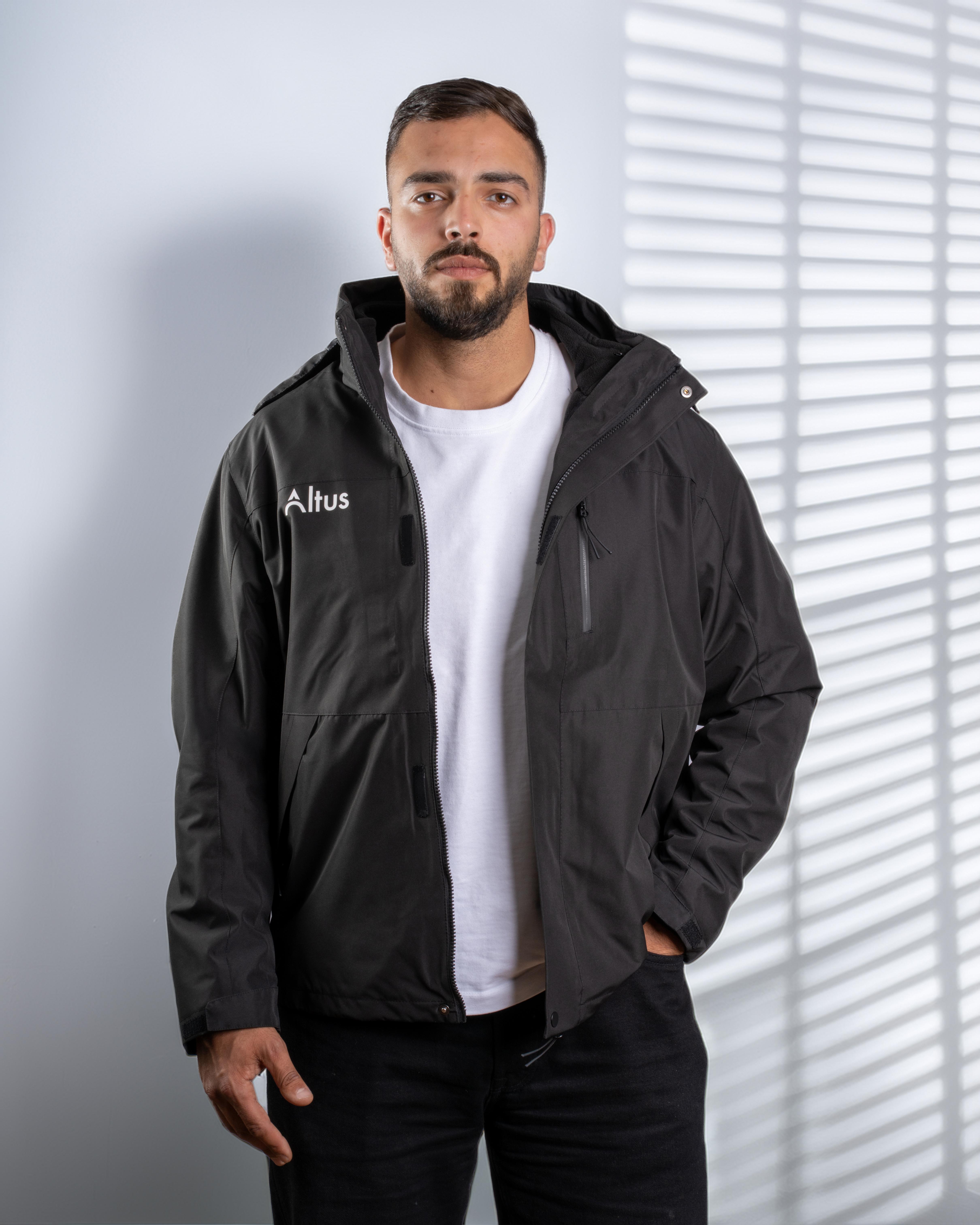 Black Polar Fleece Jacket